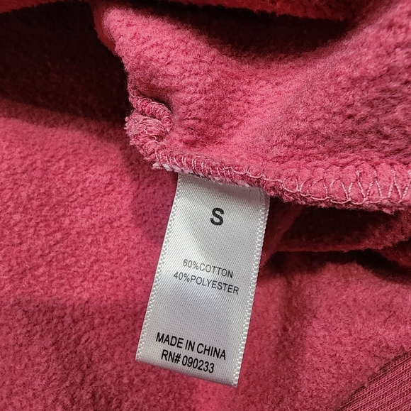 LA Hearts by Pacsun Beverly Hills Pink Cropped Sweatshirt Pullover Size … - Picture 5 of 8